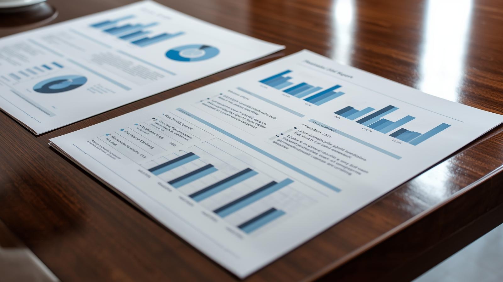 report on wooden desk